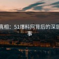 深挖真相：51爆料网背后的深层次故事